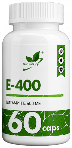Natural Supp Токоферол (Витамин E), 60 капсул