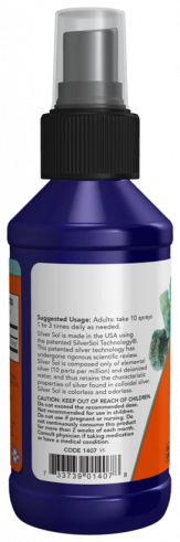 NOW Silver Sol 10 ppm liquid, 118 мл