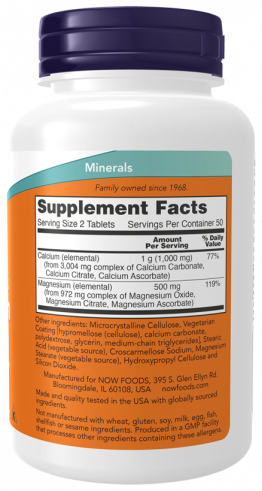 NOW Calcium &amp; Magnesium