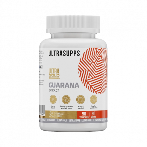 Ultrasupps Ultra Gold Guarana, Ультра Голд Гуарана, 90 капсул