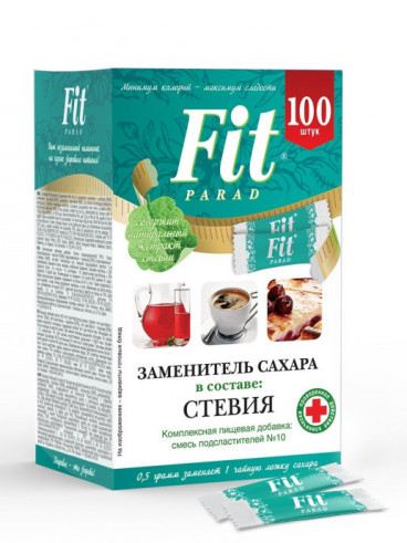 FitParad Заменитель сахара №10 в стиках, 50 г