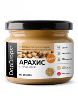 DopDrops Паста Арахисовая Хрустащая Кранч Без Добавок, 250 гр
